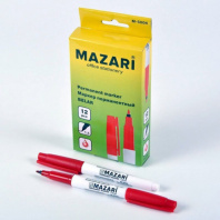 Маркер перманентный 1,5мм пулевидный, красный