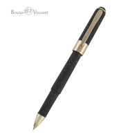 Ручка "Monaco. Space. Черный корпус с глиттером" шарик., 0,5мм, синие чернила**