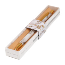 Ручка автомат. в футляре "Carrara" шарик., 0,7мм, металл., синие чернила