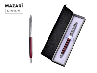 Ручка автомат. в футляре "Stand SR" шарик.,0,7мм, металл., синие чернила Ручка автомат. в футляре "Stand SR" шарик.,0,7мм, металл., синие чернила