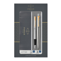Набор Parker Jotter Core FK691 Stainless Steel GT перьевая и шариковая ручка Набор Parker Jotter Core FK691 Stainless Steel GT перьевая и шариковая ручка