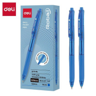 Ручка шар. Deli  автомат "ROBALL" синяя, 0,5мм, мягк.грип