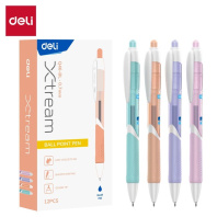 Ручка шар. Deli  автомат, синяя, 0,7мм, рез. манжета, игольч.наконечник