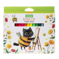 Фломастеры 18цв "Hatber. ЖЖ-Мяу" вентилир.колпачок Фломастеры 18цв "Hatber. ЖЖ-Мяу" вентилир.колпачок