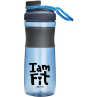 Бутылка для воды 520мл "Sport" 20,2x8,0x8,0см, пластиковая, голубая, с петлей