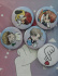 Набор значков 5шт K-POP