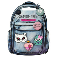 Набор значков-пинов 3шт. "Валентинки" 25*21см, 25*21см, 21*29см