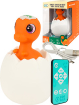 Светильник 12см "Брахиозавр"  звук,свет,пульт,пласт.,USB в к-те,в кор.