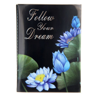 Фотоальбом  36 фото 10*15см Лилии, мягкая обложка, черные листы