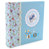 Фотоальбом - анкета 56ф.10*15см +14л. для заполнения, голубой