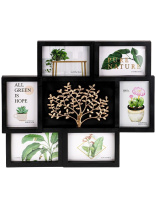 Фоторамка на 6 фото 10*15см  "Модерн" черная