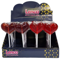 Карамельный  "Леденец "Сердце" 18 гр. ,/уп.30 шт./,ассорти