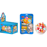 Конфеты шипучая карамель Freeze Dried Milk Candy  ,/уп.30 шт./, апельсин, йогурт, клубника