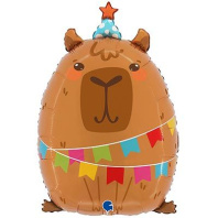 Шар фольга 23" "Капибара" 58см