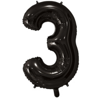Шар фольга 26" "Цифра 3" Black