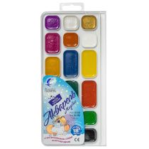 Акварельные краски 18цв. Волшебная палитра, медовые, п\упак, б\к