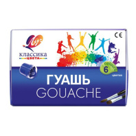 Гуашь 06цв по 20мл "Классика" карт упак ЛУЧ 19С 1275-08|ДЖ|19С 1275-08