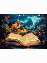 Картина по номерам на холсте 30*40см "Книга сказок"