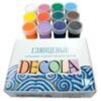 Набор акрил. красок  12цв 240мл "Decola" глянец, банка