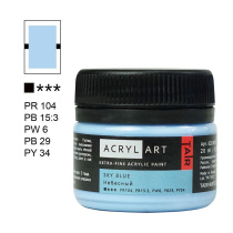 Краска акрил. "Акрил Арт", 20 мл, банка, небесный