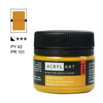 Краска акрил. "Акрил Арт", 20 мл, банка, сиена натуральная