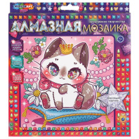 Мозаика алмазная на картоне 20*20см "Милая Киска" Мозаика алмазная на картоне 20*20см "Милая Киска"