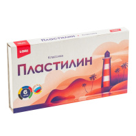 Пластилин  6цв 120гр. Классика, пенал