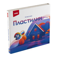 Пластилин 12цв 240гр. Классика, пенал, стек
