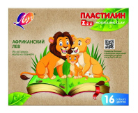 Пластилин 16цв 240г "ZOO" карт упак ЛУЧ 29С 1723-08|ДЖ|29С 1723-08