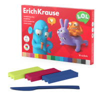 Пластилин 16цв 288гр. Erich Krause Jolly Friends со стеком