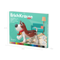 Пластилин 18цв 234гр. Erich Krause Baby, восковой, мягкий со стеком