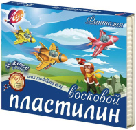 Пластилин 18цв 270гр. Фантазия, восковой, со стеком, карт.упак.
