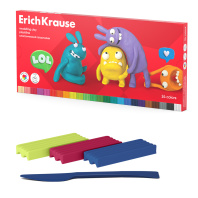 Пластилин 24цв 432гр. Erich Krause Jolly Friends со стеком