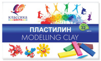 Пластилин 32цв 640г "Классика" стек карт упак ЛУЧ 31С 2065-08|ДЖ|31С 2065-08