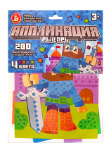 Аппликация из EVA 18*25см "Рыцарь", 200 эл, 3+