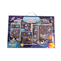 Набор д/рисования  41пр. "Space" в подар.коробке цвет. карандаши, фломастеры, мелки