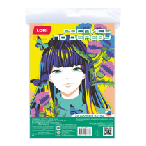 Роспись по дереву 20*30см  "Загадочный взгляд"