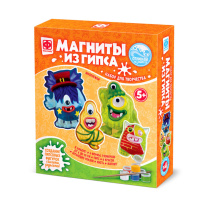 Магниты из гипса "Монстрики Многоежки" 4 формы  5+