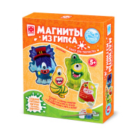 Магниты из гипса "Монстрики Многоежки" 4 формы  5+