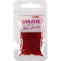 Бисер круглый "deVENTE. Glass"  2 мм, 10гр, стекло, прозрачн., красный