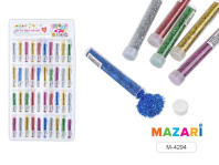 Блёстки декоративные в тубах, ассорти 6 цветов Блёстки декоративные в тубах, ассорти 6 цветов