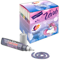 Гель цветной с блестками Конфети 5мл Гель цветной с блестками Конфети 5мл