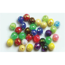 Бусины пласт. "deVENTE" с огранкой ассорти цветов d=6мм 80 шт.