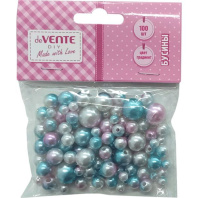 Бусины пласт. "deVENTE. Green Forest" мятно-розовые от 6 до14мм 100 шт. Бусины пласт. "deVENTE. Green Forest" мятно-розовые от 6 до14мм 100 шт.
