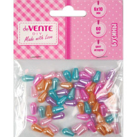 Бусины пласт. "deVENTE. Жемжужная капля" ассорти 6*10мм 60 шт. Бусины пласт. "deVENTE. Жемжужная капля" ассорти 6*10мм 60 шт.