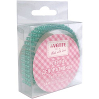 Скотч декоративный со стразами, 16мм*0,5м, зеленые