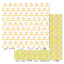 Бумага для скрап. 30,5х30,5 см 190 гр/м двуст. "Солнечный зайчик"