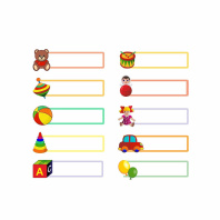 Термотрансфер "Детский сад" 10 бирок 10*8см