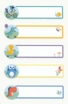 Термотрансфер Термобирки "5 животных" 6*9см