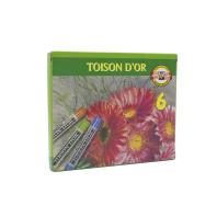 Пастель мягкая художественная KOH-I-NOOR "Toison D'or",  6 цв., круглое сечение